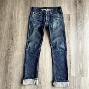 A.P.C New Cure H Jean Tres Etroit Japanese Denim Cotton Indigo Jeans Women's 29